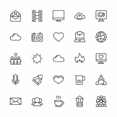 Fototapeta premium server rack and cloud storage icons 
