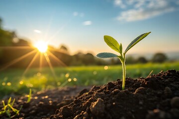 seedling in the soil
