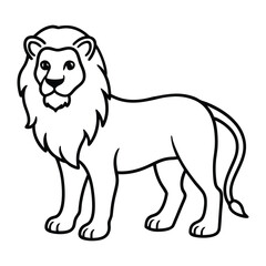 vector illustration of a lion