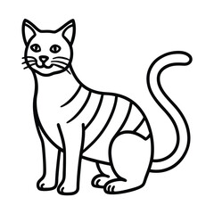 vector illustration of a cat