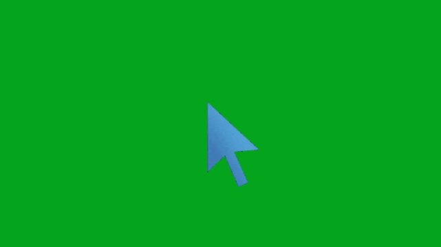 click animation on green screen