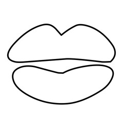 Vector icon lips