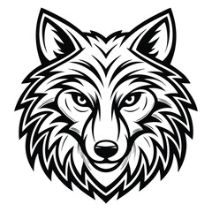  Detailed Wolf Head Vector Illustration - Wild Animal Portrait
