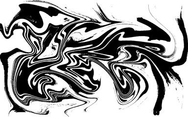 Ink texture. Mix of a white and black paint, closeup. Abstract marbling texture. Handmade ebru technique. Watercolor stains print background. 