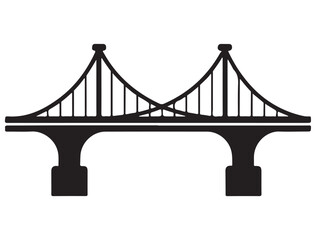 Fototapeta premium BRIDGE SILHOUETTE