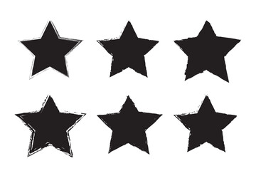 Grunge border in star form