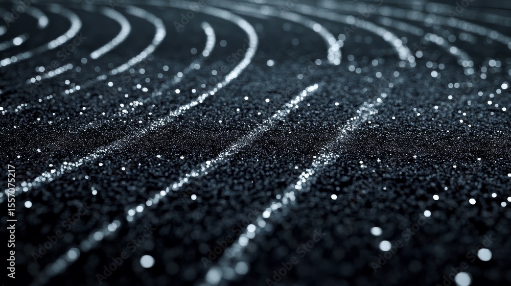 Aufkleber abstract lines of light forming futuristic patterns on dark background