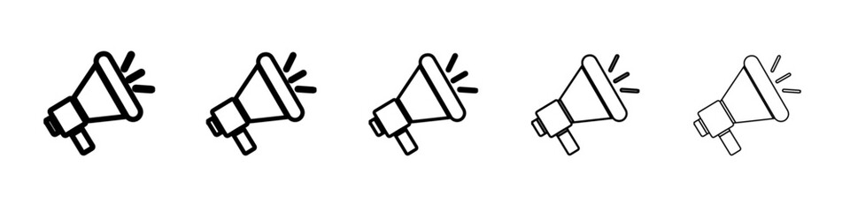 loud speaker icon vector outline symbol or illustration