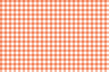 Coral and white color plaid pattern background. plaid pattern background. Seamless pattern.