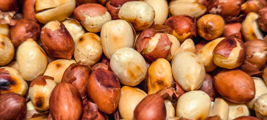 Roasted peanuts with heat.  Add flavor to food.