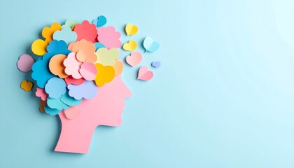Colorful Thoughts, Abstract Representation of a Positive Mindset Concept