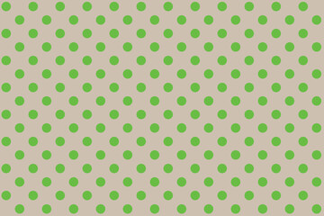 polkadot background colour Antique White and Green