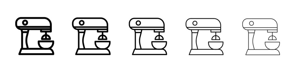 Mixer icon vector outline symbol or illustration