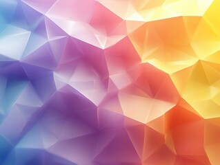 Fototapeta premium Low-Poly Geometric Pattern with Gradient Colors | Digital Abstract Background for Architectural Visualization, Product Rendering, UI Design
