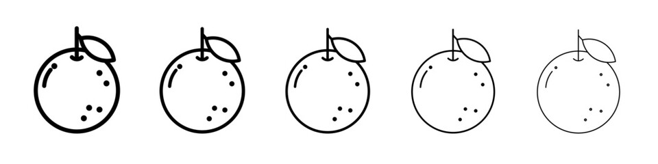 orange icon vector outline symbol or illustration