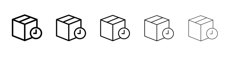 order made icon vector outline symbol or illustration