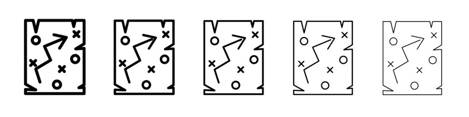 plan icon vector outline symbol or illustration