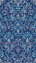 Batik fabric  pattern Horizontal seamless design