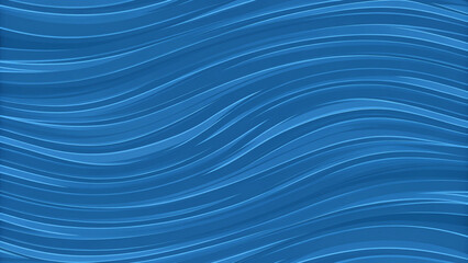 Abstract Blue Wavy Lines Background Design
