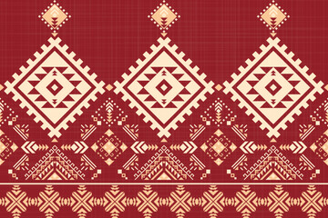 Geometric Tribal Textile Design for Banners and Slides