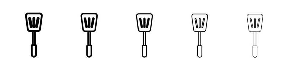 spatula icon vector outline symbol or illustration