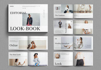 Editorial Look Book Template Landscape
