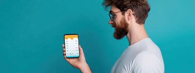 Confident Entrepreneur Using Mobile App for Business Growth