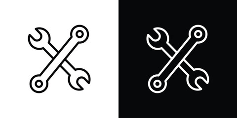 Tools icon vector graphics in strokes