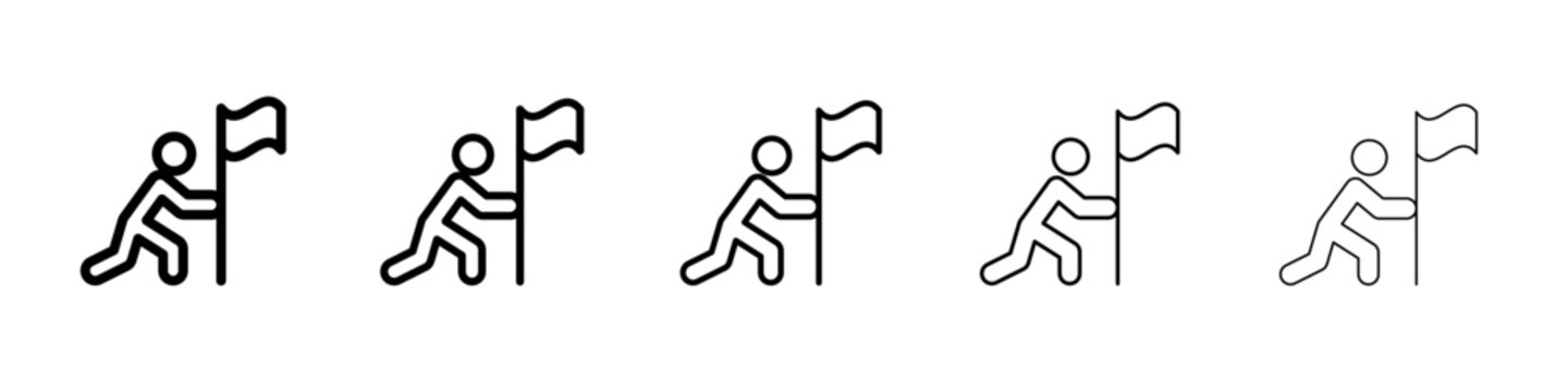 Surrender, capitulate, give up icon vector outline symbol or illustration