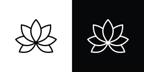 Protea icon vector graphics in strokes