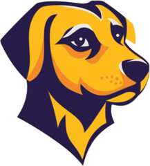 Dog head vector illustration