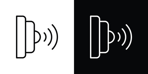 Infrared icon vector graphics in strokes