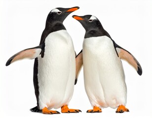 Obraz premium two penguins on a rock