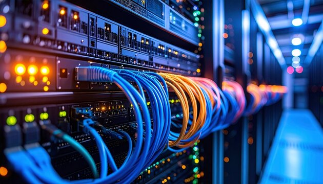 network hub and patch cables