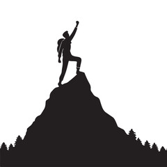 "Conquer the Peak: Triumph at the Summit"

