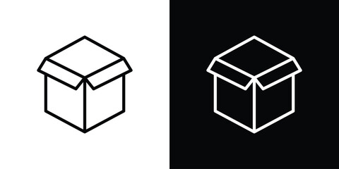 Open box icon vector, Symbol, logo illustrations