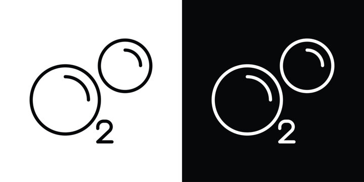 Oxygen O2 icon vector, Symbol, logo illustrations