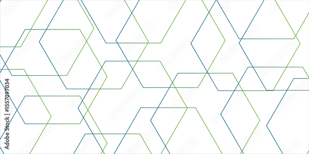 Poster clean minimalistic, and futuristic abstract background with overlapping hexagonal shapes. digital ge