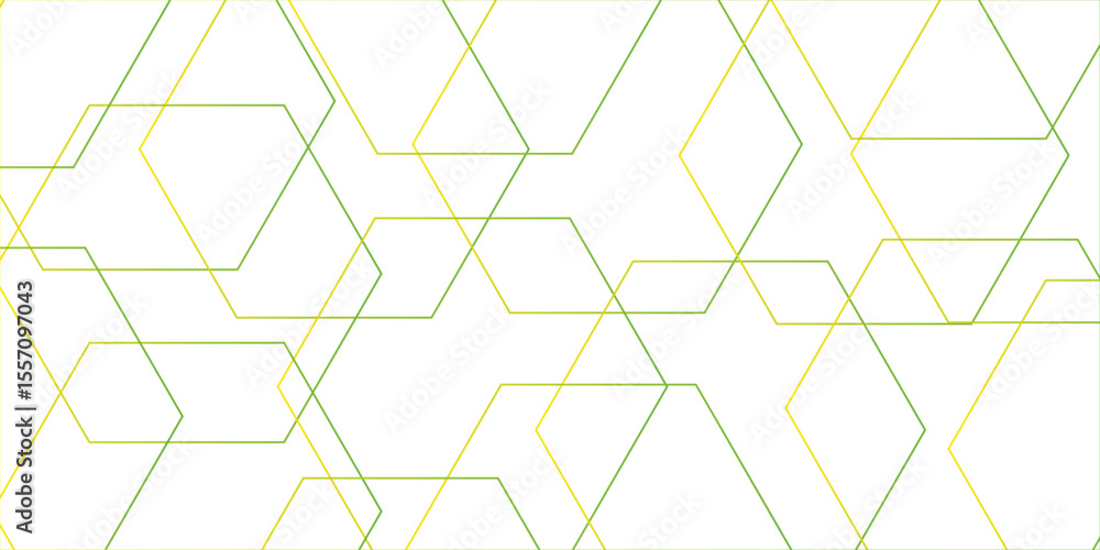 Poster clean minimalistic, and futuristic abstract background with overlapping hexagonal shapes. digital ge