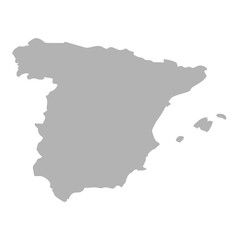map of Spain shadow