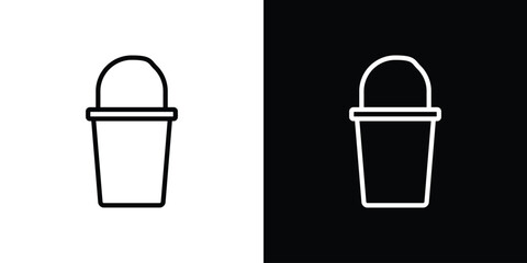 Bucket icon vector, Symbol, logo illustrations