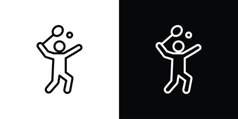 Badminton icon vector, Symbol, logo illustrations