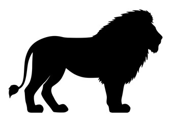 African Lion Silhouette