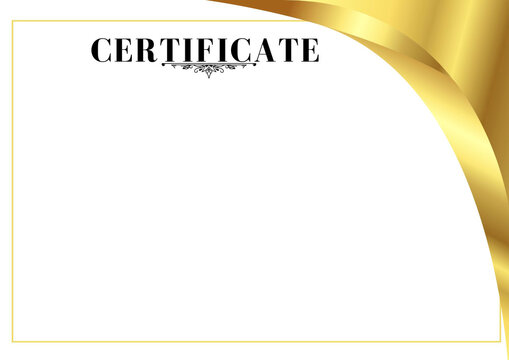 Certificated Gold Border