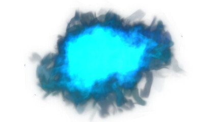 An ethereal cyan glow illuminates the darkness, a radiant burst of light creating a dreamy, fantasy atmosphere for magical designs.