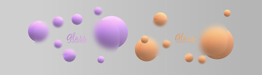 Minimalist glassmorphism background with soft translucent circles in pastel colors. Futuristic and elegant abstract design for web, banners, or UI elements.

