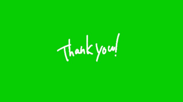 thank you animation