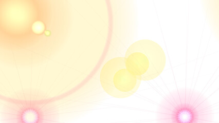 Soft golden lights illuminate a dark space, creating an ethereal effect perfect for backgrounds or abstract designs with sun flare.