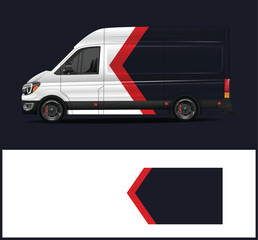 Customizable Van Wrap Design with Print File Included