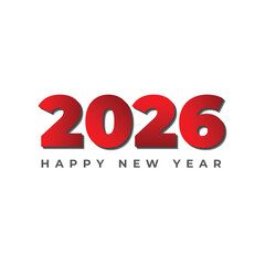 Happy New Year 2026, Poster, Banner Vector Template